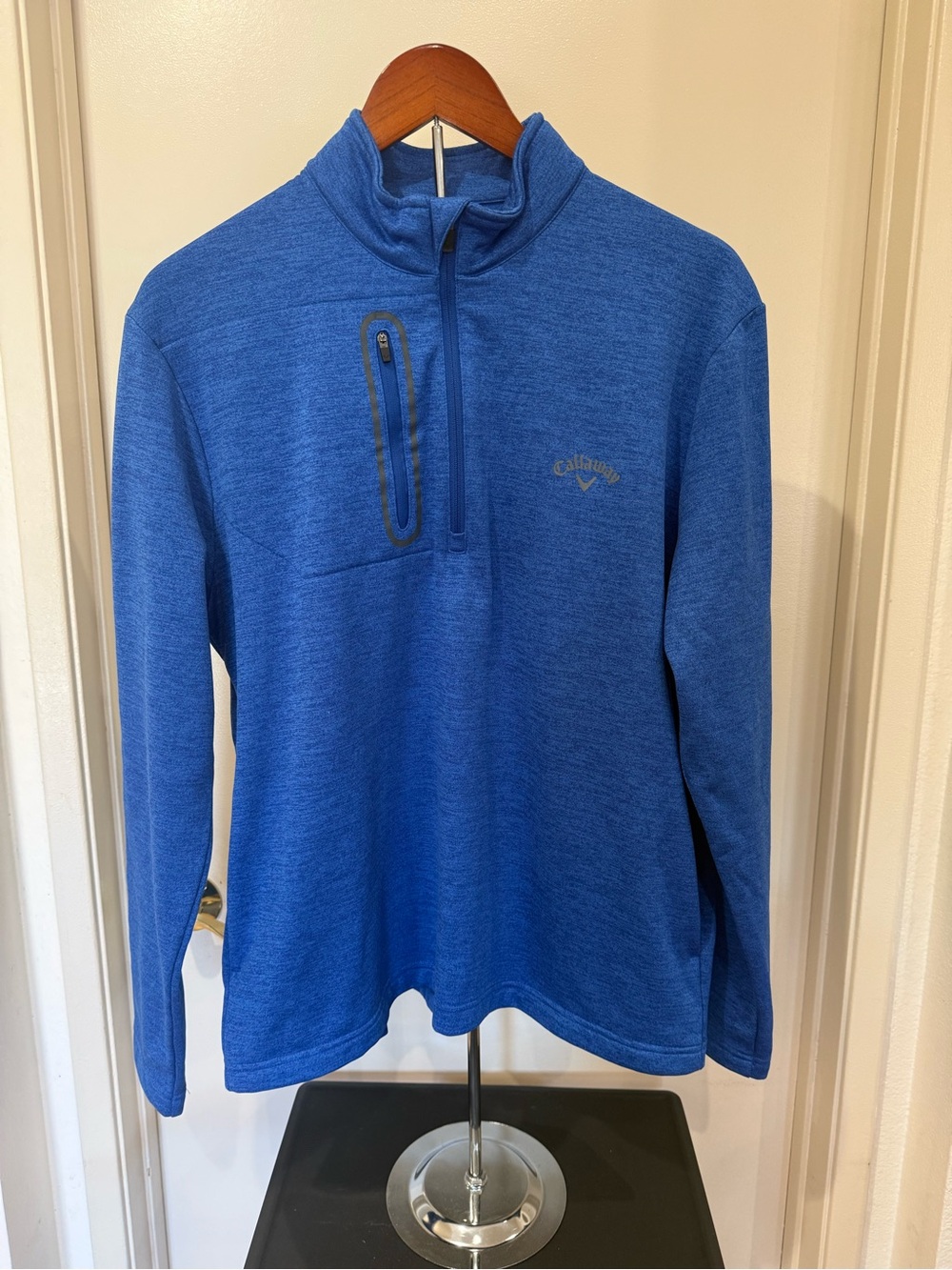 Callaway Blue Heather Quarter-Zip Golf Pullover